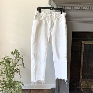 Madewell Tile White Perfect Summer Jean 29 Short